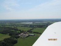 Nordsee 2017 (286)  nach dem Start in Leer-Papenburg, Blick nach Sden Richtung Eisinghausen